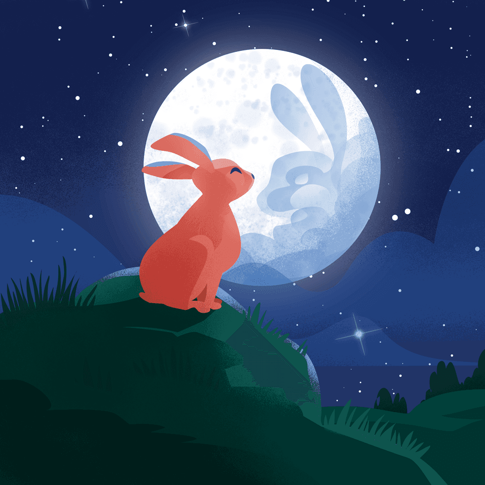 The Rabbit and the Moon